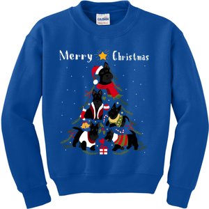 Scottish Terrier Christmas Tree Xmas Dog Lover Gift Kids Sweatshirt