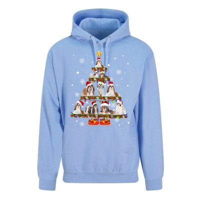 Shih Tzu Christmas Tree XMas Gift Unisex Surf Hoodie