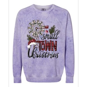 Small Town Christmas Western Hometown Xmas Farm Fresh Gift Colorblast Crewneck Sweatshirt