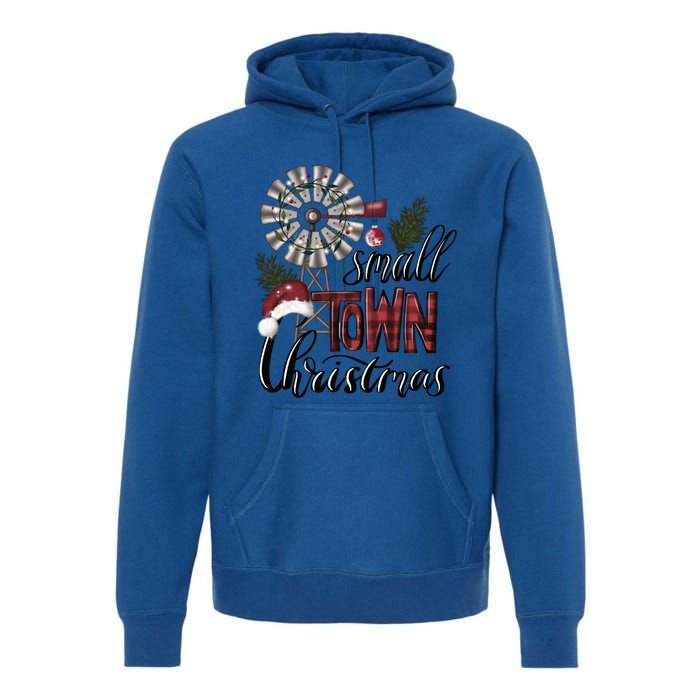 Small Town Christmas Western Hometown Xmas Farm Fresh Gift Premium Hoodie