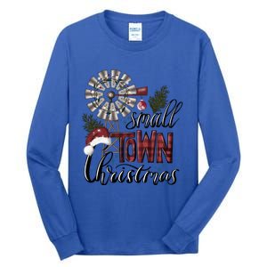 Small Town Christmas Western Hometown Xmas Farm Fresh Gift Tall Long Sleeve T-Shirt