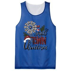 Small Town Christmas Western Hometown Xmas Farm Fresh Gift Mesh Reversible Basketball Jersey Tank