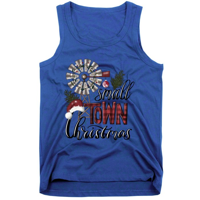 Small Town Christmas Western Hometown Xmas Farm Fresh Gift Tank Top