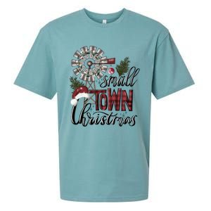 Small Town Christmas Western Hometown Xmas Farm Fresh Gift Sueded Cloud Jersey T-Shirt