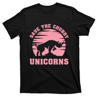 Save The Chubby Unicorns Funny Unicorn Rhino T-Shirt