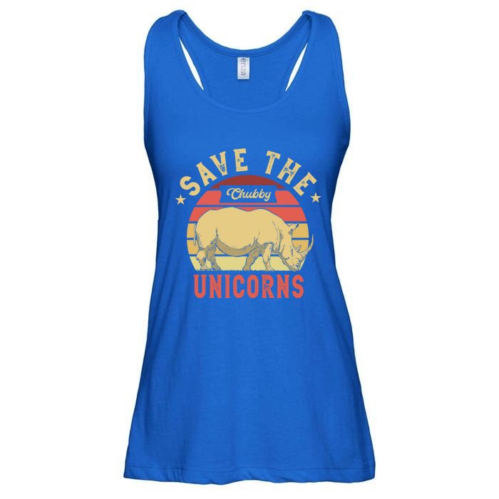 Save The Chubby Unicorns For A Chubby Unircorn Fan Gift Ladies Essential Flowy Tank