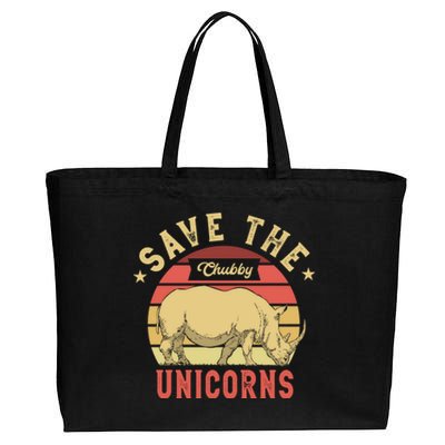 Save The Chubby Unicorns For A Chubby Unircorn Fan Gift Cotton Canvas Jumbo Tote