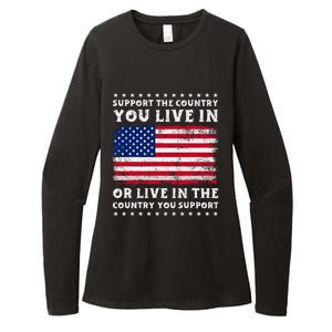 Support The Country You Live In The Country You Womens CVC Long Sleeve Shirt