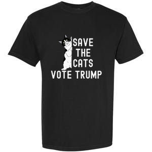 Save The Cats Vote Trump Political Cat Humor Cat Garment-Dyed Heavyweight T-Shirt