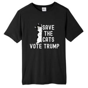 Save The Cats Vote Trump Political Cat Humor Cat Tall Fusion ChromaSoft Performance T-Shirt