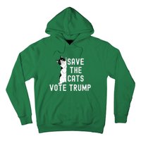 Save The Cats Vote Trump Political Cat Humor Cat Hoodie