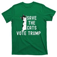 Save The Cats Vote Trump Political Cat Humor Cat T-Shirt