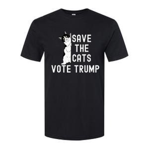 Save The Cats Vote Trump Political Cat Humor Cat Softstyle CVC T-Shirt