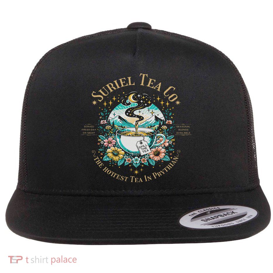 Suriel Tea Co City Of Starlight Night Court Bookish Sjm Book Flat Bill Trucker Hat