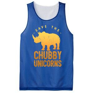 Save The Chubby Unicorns Funny Rhino Animal Rights Gift Mesh Reversible Basketball Jersey Tank