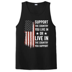 Support The Country You Live In The Country You Support Usa PosiCharge Competitor Tank