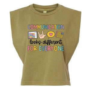 Speech Therapy Communication Looks Different For Everyone Garment-Dyed Women's Muscle Tee