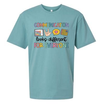 Speech Therapy Communication Looks Different For Everyone Sueded Cloud Jersey T-Shirt