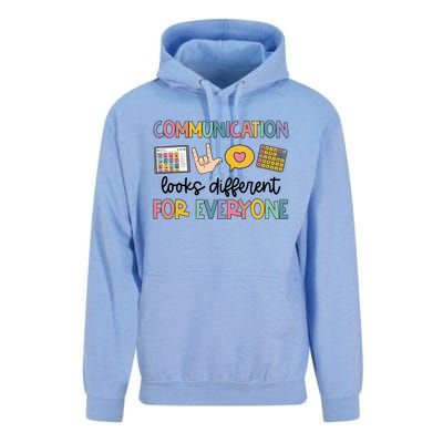 Speech Therapy Communication Looks Different For Everyone Unisex Surf Hoodie