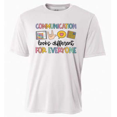 Speech Therapy Communication Looks Different For Everyone Cooling Performance Crew T-Shirt