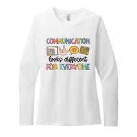 Speech Therapy Communication Looks Different For Everyone Womens CVC Long Sleeve Shirt