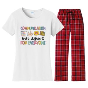 Speech Therapy Communication Looks Different For Everyone Women's Flannel Pajama Set