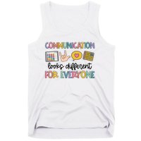 Speech Therapy Communication Looks Different For Everyone Tank Top