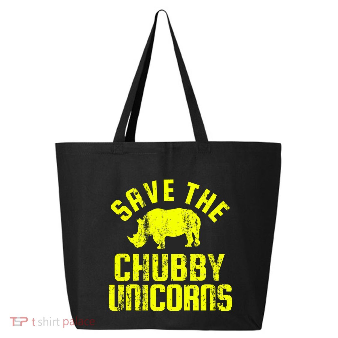 Save The Chubby Unicorns Funny Rhino Rhinoceros Gift 25L Jumbo Tote