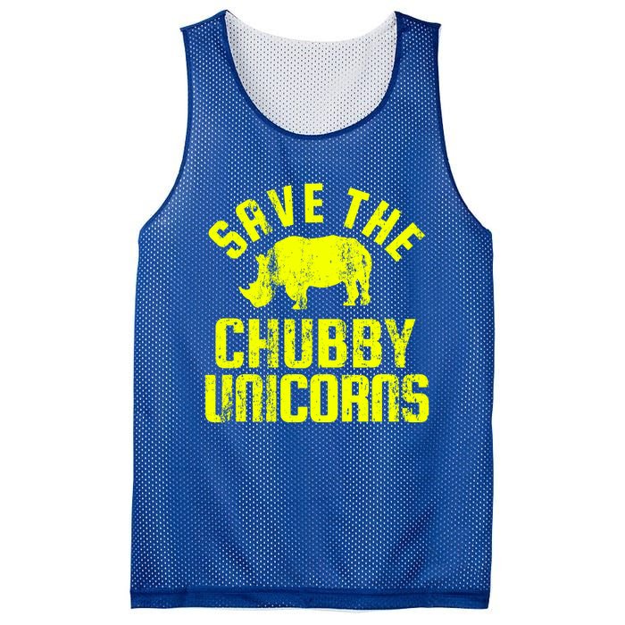 Save The Chubby Unicorns Funny Rhino Rhinoceros Gift Mesh Reversible Basketball Jersey Tank