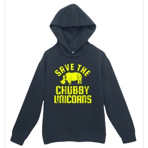 Save The Chubby Unicorns Funny Rhino Rhinoceros Gift Urban Pullover Hoodie