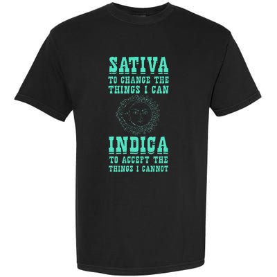 Sativa To Change The Things I Can Indica Positivity Garment-Dyed Heavyweight T-Shirt