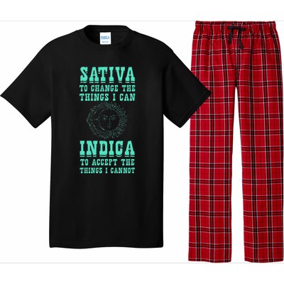 Sativa To Change The Things I Can Indica Positivity Pajama Set