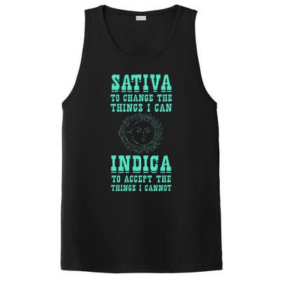 Sativa To Change The Things I Can Indica Positivity PosiCharge Competitor Tank