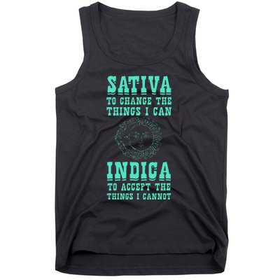 Sativa To Change The Things I Can Indica Positivity Tank Top