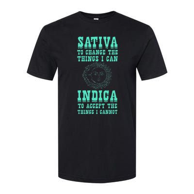 Sativa To Change The Things I Can Indica Positivity Softstyle CVC T-Shirt