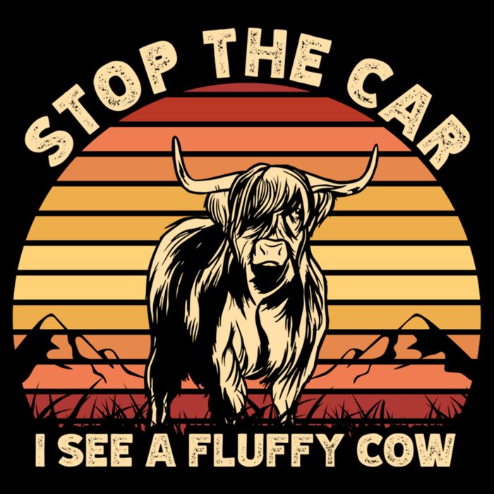 Stop The Car I See A Fluffy Cow Highland Cow Breeder Gift City Backpack