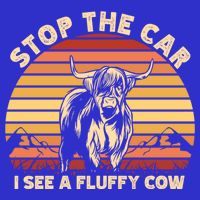 Stop The Car I See A Fluffy Cow Highland Cow Breeder Gift 16 in Basic Backpack