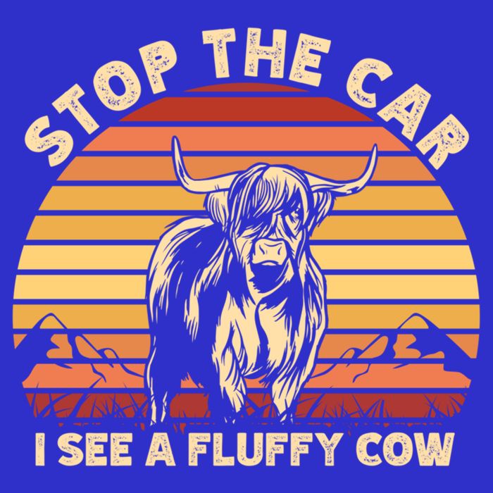 Stop The Car I See A Fluffy Cow Highland Cow Breeder Gift 16 in Basic Backpack