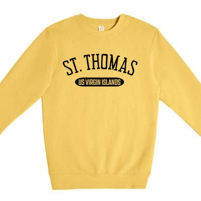 St Thomas Cool Gift Classic Style St Thomas Us Virgin Islands Gift Premium Crewneck Sweatshirt