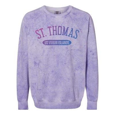 St Thomas Cool Gift Classic Style St Thomas Us Virgin Islands Gift Colorblast Crewneck Sweatshirt