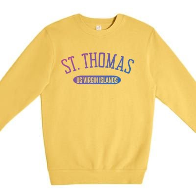 St Thomas Cool Gift Classic Style St Thomas Us Virgin Islands Gift Premium Crewneck Sweatshirt