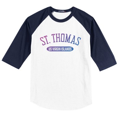 St Thomas Cool Gift Classic Style St Thomas Us Virgin Islands Gift Baseball Sleeve Shirt