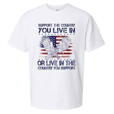 Support The Country You Live In Or Live In Where You Support Sueded Cloud Jersey T-Shirt