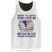 Support The Country You Live In Or Live In Where You Support Mesh Reversible Basketball Jersey Tank