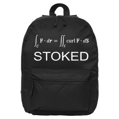 Stokes Theorem Calculus Math Teacher Engineer 16 in Basic Backpack