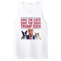 Save The Cats Save The Dogs Trump 2024 Pet Lovers Statement PosiCharge Competitor Tank