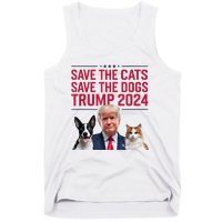 Save The Cats Save The Dogs Trump 2024 Pet Lovers Statement Tank Top