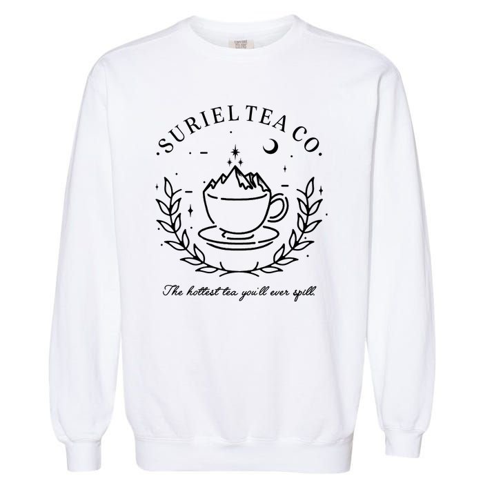 Suriel Tea Co The Hottest Tea You'll Ever Spill Velaris Garment-Dyed Sweatshirt