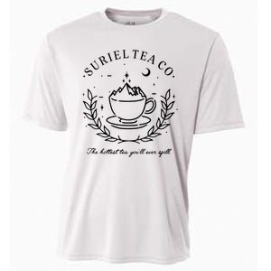 Suriel Tea Co The Hottest Tea You'll Ever Spill Velaris Cooling Performance Crew T-Shirt