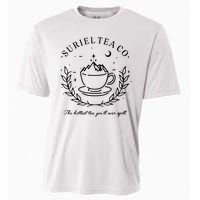 Suriel Tea Co The Hottest Tea You'll Ever Spill Velaris Cooling Performance Crew T-Shirt